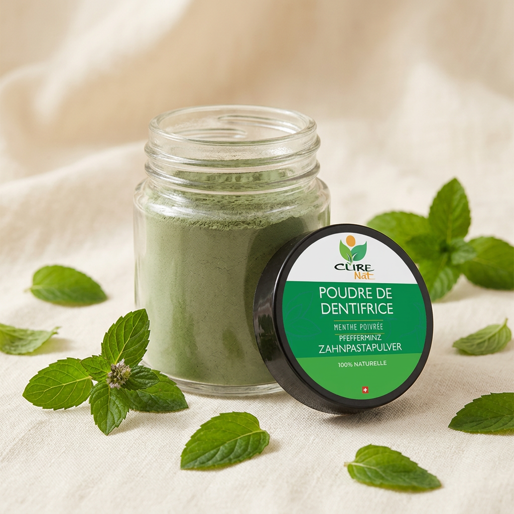 Poudre de Dentifrice à la Menthe Poivrée-0
